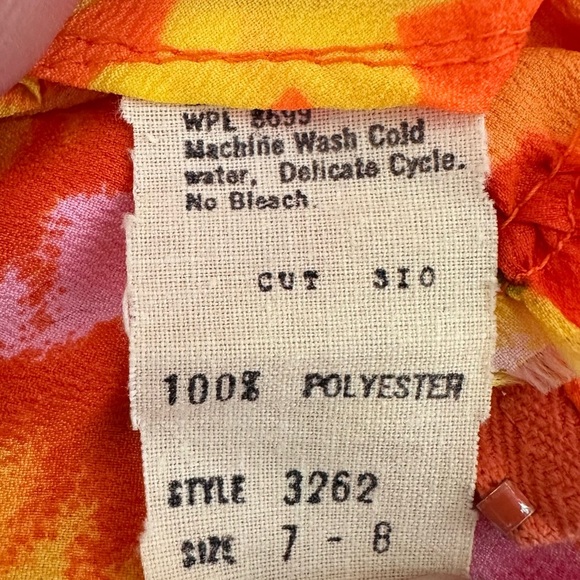 Vintage 1970s Hawaiian Floral Print Maxi Dress XS - Picture 7 of 7